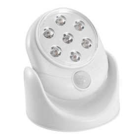 1Pc Wireless LED Spotlight Night Lamp 360 Degree Rotatable With 90 Degree Motion Sensor Battery Operated With 23ft Sensing Range For Closet Bathr (Option: 1PC)